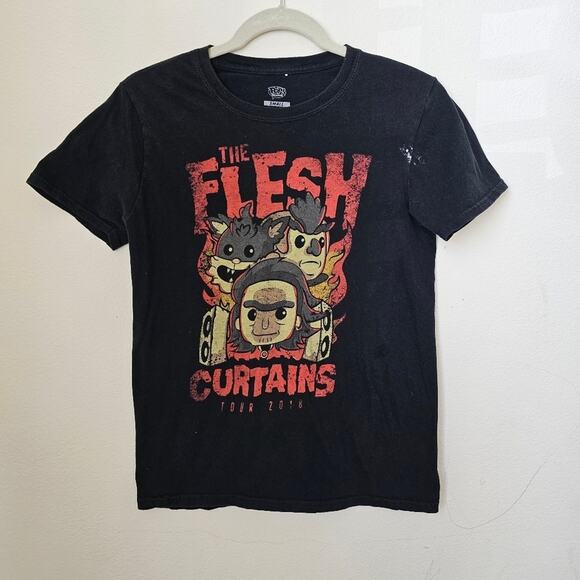 Pop! Tees The Flesh Curtains Tour 2018 size Small - Picture 1 of 5